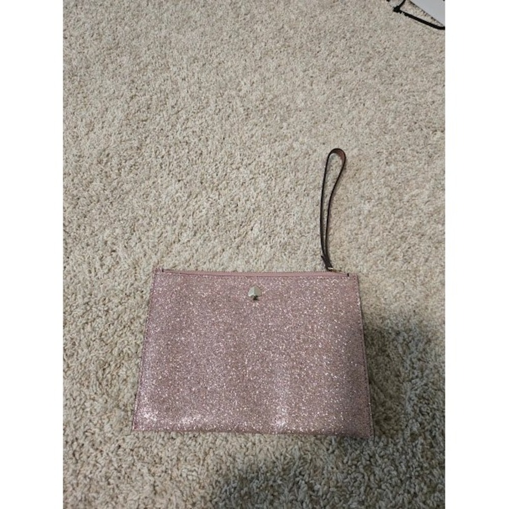 Kate Spade Pink Glitter Wristlet